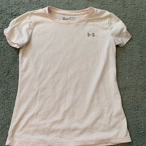 light pink under armour shirt